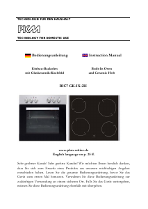 Handleiding PKM BIC7-GK IX-2 H Fornuis