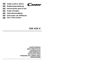 Manuale Candy CDS 450 X Lavastoviglie