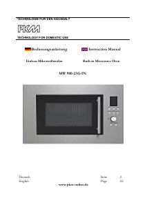 Manual PKM MW800-20.8EBG Microwave