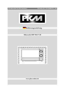 Bedienungsanleitung PKM MW700-17L Mikrowelle