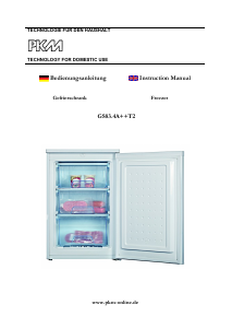 Manual PKM GS83.4A++T2 Freezer