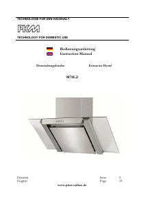 Manual PKM 9878 LZ Cooker Hood