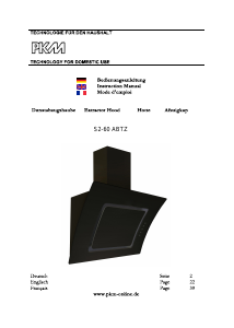 Handleiding PKM S2-60ABTZ Afzuigkap