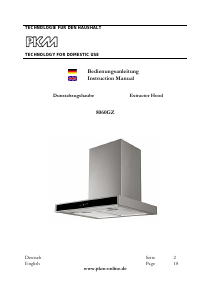 Manual PKM 8060G Z Cooker Hood