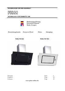 Mode d’emploi PKM 9040/90B Z Hotte aspirante