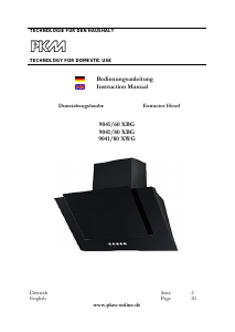 Bedienungsanleitung PKM 9041/80XWG Dunstabzugshaube