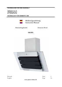 Bruksanvisning PKM 9882BX Köksfläkt
