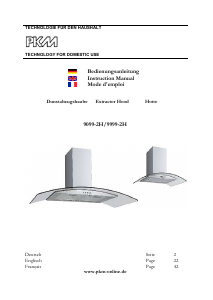 Manual PKM 9999-2H Cooker Hood