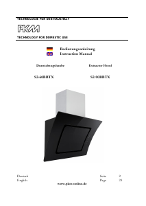 Bedienungsanleitung PKM S2-90BBTX Dunstabzugshaube