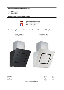 Mode d’emploi PKM 9040/60WZ Hotte aspirante