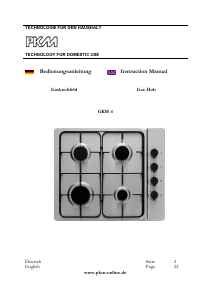 Bedienungsanleitung PKM GKM4 Kochfeld