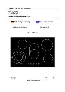 Manual PKM EB-C5-3KBTC Hob