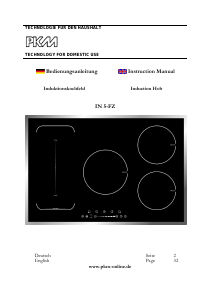 Manual PKM IN5-FZ Hob