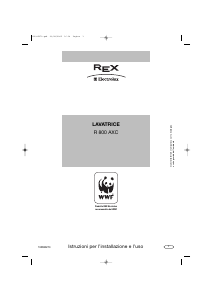 Manuale Electrolux-Rex R800AXC Lavatrice