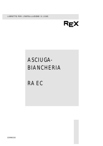 Manuale Rex RAEC Asciugatrice