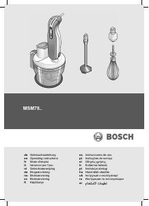 Mode d’emploi Bosch MSM7800 Mixeur plongeant