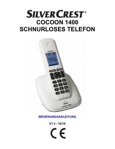 Bedienungsanleitung SilverCrest IAN 57009 Schnurlose telefon