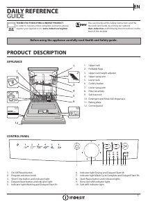 Manual Indesit DFG 26B1 S UK Dishwasher