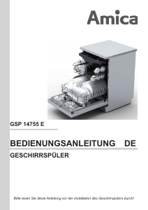 Bedienungsanleitung Amica GSP 14755 E Geschirrspüler