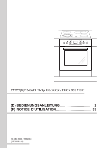 Mode d’emploi Amica EHCX 933 110 E Cuisinière