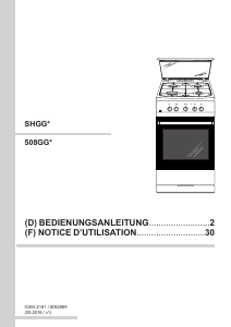 Mode d’emploi Amica SHGG 11549 W Cuisinière