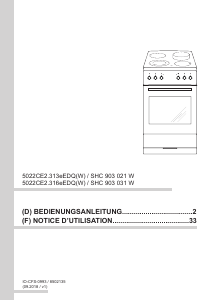 Mode d’emploi Amica SHC 903 021 W Cuisinière