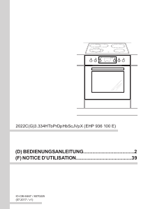 Mode d’emploi Amica EHPC 936 100 E Cuisinière