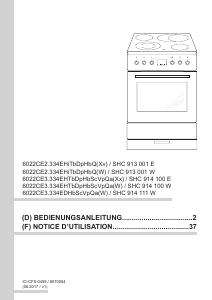 Bedienungsanleitung Amica SHC 914 111 W Herd