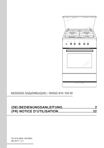 Bedienungsanleitung Amica SHGG 910 100 W Herd