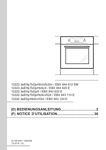 Mode d’emploi Amica EBX 943 120 E Four