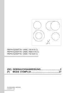 Mode d’emploi Amica KMC 742 620 C Table de cuisson