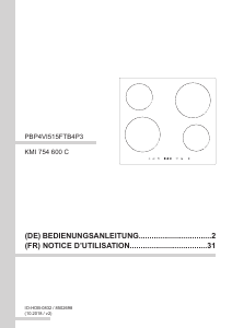 Handleiding Amica KMI 754 600 C Kookplaat