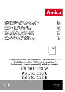 Priročnik Amica KS 361 110 E Hladilnik