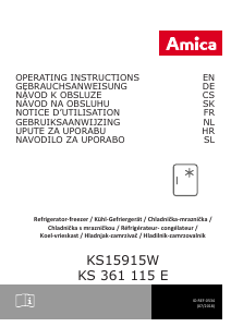 Handleiding Amica KS 361 115 E Koelkast