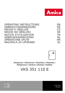 Manual Amica VKS 351 110 E Refrigerator