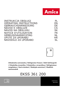 Manual Amica EKSS 361 200 Refrigerator