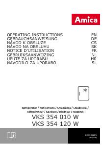 Návod Amica VKS 354 120 W Chladnička