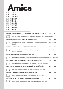 Manuál Amica KH 17118-1 S Odsavač par