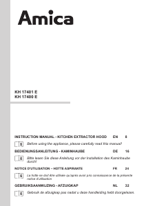 Handleiding Amica KH 17401 E Afzuigkap