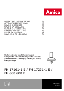 Manual Amica FH 17161-1 E Cooker Hood