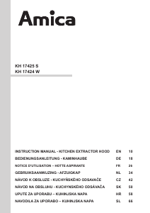 Mode d’emploi Amica KH 17424 W Hotte aspirante