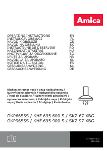 Manual Amica KHF 695 600 S Cooker Hood