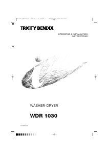 Handleiding Tricity Bendix WDR1030 Was-droog combinatie