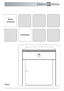Bruksanvisning ElektroHelios TE3200 Torktumlare
