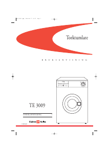 Bruksanvisning ElektroHelios TE3009 Torktumlare