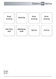 Bruksanvisning ElektroHelios KF3417 Kjøle-fryseskap