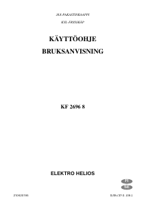 Bruksanvisning ElektroHelios KF2696-8 Kyl-frys