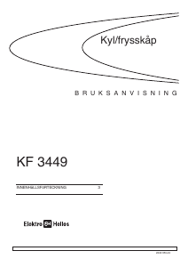 Bruksanvisning ElektroHelios KF3449 Kyl-frys