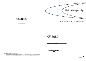 Bruksanvisning ElektroHelios KF3650 Kyl-frys