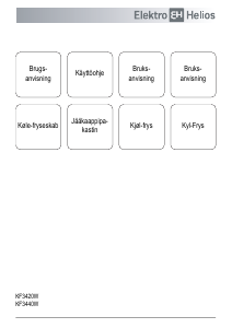 Bruksanvisning ElektroHelios KF3420W Kjøle-fryseskap